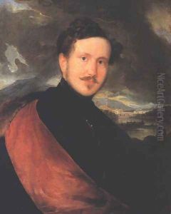 Self-portrait 1832 by Sandor Kozina