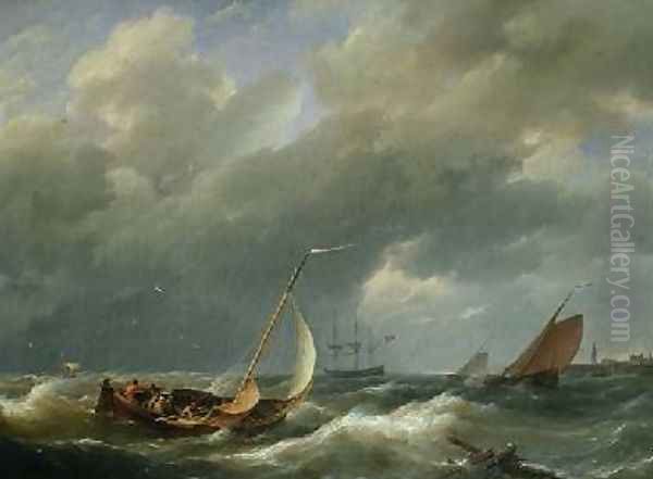 Shipping off a Dutch port - view 1
