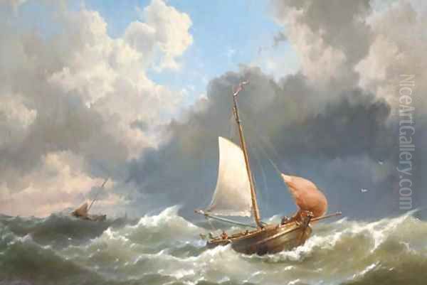 Sailing out on choppy waters - view 1