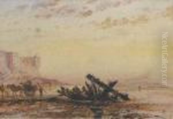 Wreckers Beneath Elizabeth Castle,
Jersey - view 1