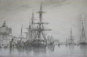 On The Giudecca, Venice by Edward William Cooke