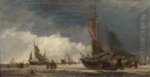 Unloading The Catch by Edward William Cooke