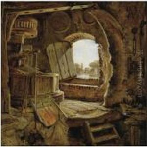 Rembrandt's Father's Mill by Edward William Cooke