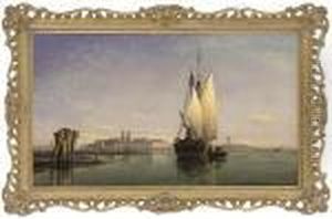 Evening On The Lagoon, From L'isola San Servolo, Venice by Edward William Cooke
