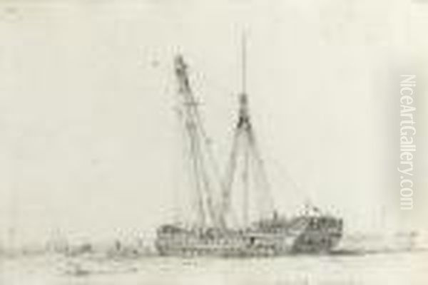 The Sheer Hulk, Portsmouth (
Recto
) (illustrated) And A Subsidiary Sketch Of Figures Disembarking Into A Life-boat From A Listing Ship (
Verso
); The Black Eagle; And The Persia - view 1