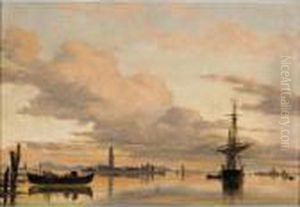 Evening On The Lagune Of Venice by Edward William Cooke