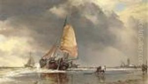 Dutch Pincks Off Katwyk by Edward William Cooke