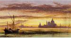 Sunset Sky, Salute And San Giorgio Maggiore by Edward William Cooke