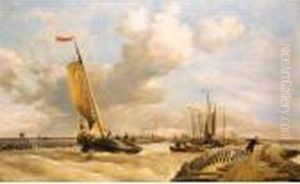 A Fishing Port, Broeckenhaven Harbour Of The Zuider Zee