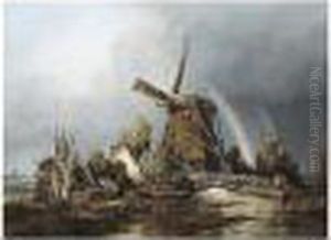 Dutch Draining-mill At Nieuwer-sluis, Near Utrecht