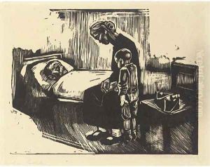 Besuch im Krankenhaus by Kathe Kollwitz
