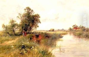 On the Thames near Wallingford by Henry John Kinnaird