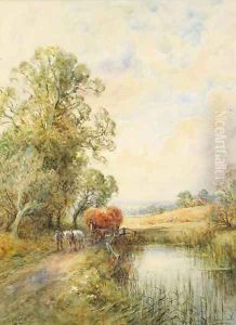 A Sussex cornfield 3 by Henry John Kinnaird