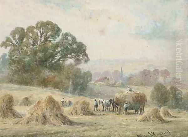 Harvest time, Devon - view 1