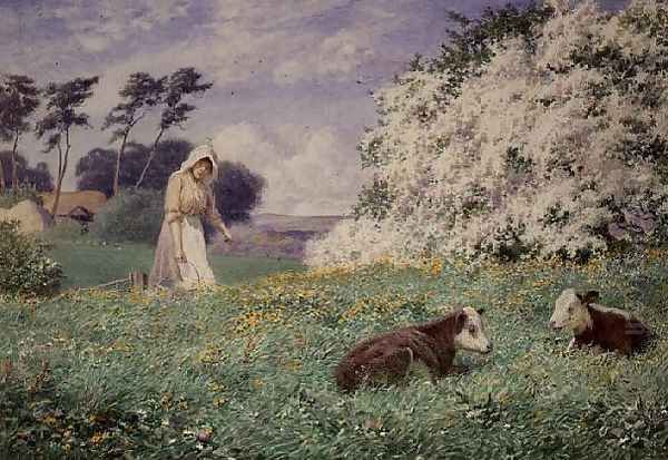 Feeding the Calves - view 1