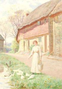 Feeding the ducks by Joseph Kirkpatrick