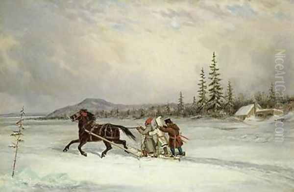 Habitants Sleighing - view 1