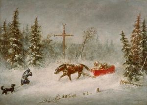 The Blizzard by Cornelius David Krieghoff