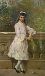 Portrait Of Anna Maria Borghese by Vittorio Matteo Corcos
