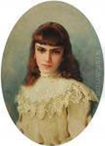 Ritratto Di Fanciulla by Vittorio Matteo Corcos
