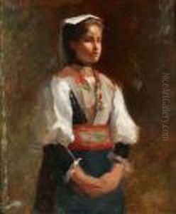 La Jeune Italienne by Vittorio Matteo Corcos