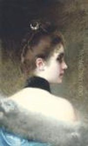 An Elegant Beauty, Diana by Vittorio Matteo Corcos