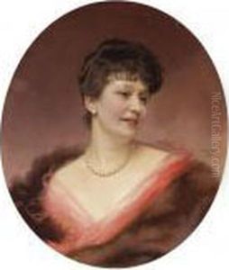 Ritratto Di Signora Con Collana Di Perle by Vittorio Matteo Corcos