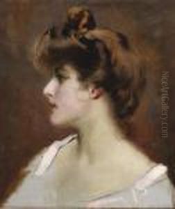Testa Di Donna by Vittorio Matteo Corcos