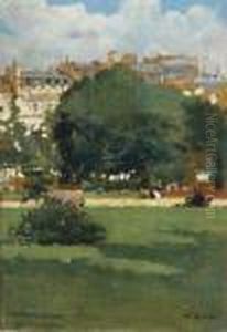 Il Seminatore Di Parc Monceau 1884 by Vittorio Matteo Corcos