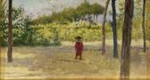 Bambina Nel Parco by Vittorio Matteo Corcos
