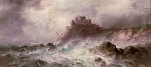 A stormy day, Gorey Castle by S.L. Kilpack