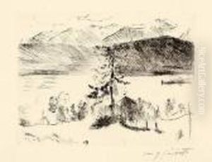 "larche Am Waldsee" by Lovis (Franz Heinrich Louis) Corinth