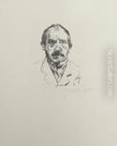 Selbstbildnis (self Portrait) by Lovis (Franz Heinrich Louis) Corinth