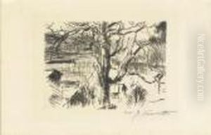 Baum Am Walchensee (tree At Walchensee) by Lovis (Franz Heinrich Louis) Corinth