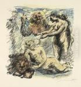 Die Erschaffung Evas by Lovis (Franz Heinrich Louis) Corinth