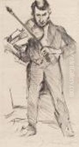 Geigenspieler by Lovis (Franz Heinrich Louis) Corinth