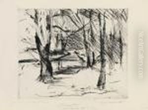 Baume Mit Sonne by Lovis (Franz Heinrich Louis) Corinth
