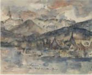 Blick Auf Luzern (view Of Lucerne) by Lovis (Franz Heinrich Louis) Corinth