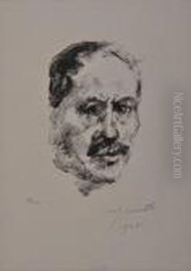 Self Portrait by Lovis (Franz Heinrich Louis) Corinth
