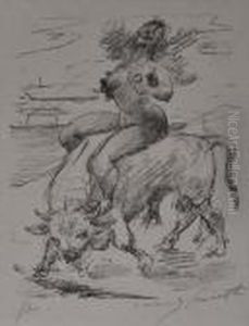 Four Illustrations From Mythological And Literary Sources by Lovis (Franz Heinrich Louis) Corinth