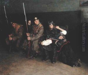 In the Corridor of the District Court by Nikolaj Alekseevich Kasatkin