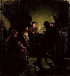The Workers Family by Nikolaj Alekseevich Kasatkin