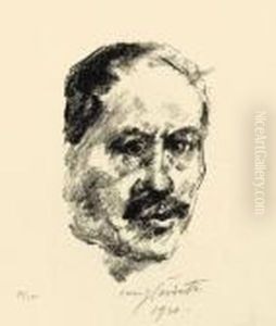 "selbstbildnis" by Lovis (Franz Heinrich Louis) Corinth