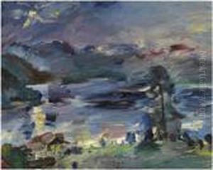 Walchensee, Aufgehender Mond (walchensee, Rising Moon)