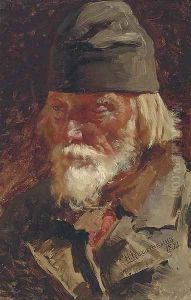 Portrait of old peasant
