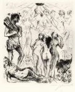 Apollo Und Die Musen by Lovis (Franz Heinrich Louis) Corinth
