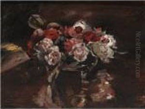 Rosenstillleben (still Life With Roses) by Lovis (Franz Heinrich Louis) Corinth
