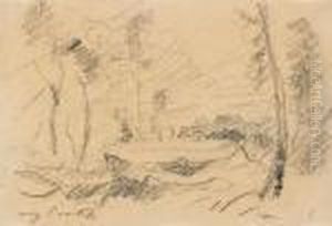 Landschaft Unter Strahlender Sonne by Lovis (Franz Heinrich Louis) Corinth