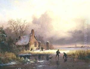 Winter Landscape 2 by Frederick Marianus Kruseman