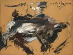 Der Hase by Lovis (Franz Heinrich Louis) Corinth